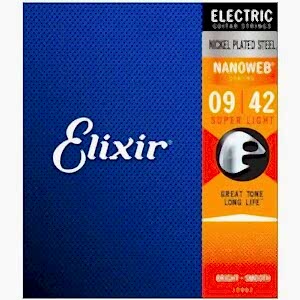 Elixir 12002 Nanoweb Super Light Elektro Gitar (9-42)