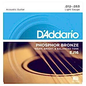D'Addario EJ16 Phosphor Bronze Akustik Gitar Teli (12-53)