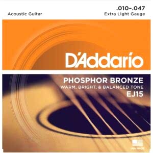 D'Addario EJ15 Phosphor Bronze Akustik Gitar Teli (10-47)